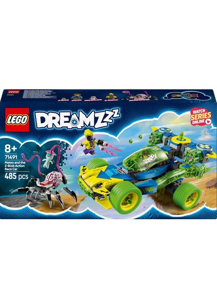 Dreamzzz Mateo ve Z-Blob Aksiyon Yarış Arabası 71491-8 Yaş ve ÜZERI(485 Parça)