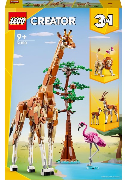 Creator Vahşi Safari Hayvanları 31150-9 Yaş ve Üzeri (780 Parça) modelleri