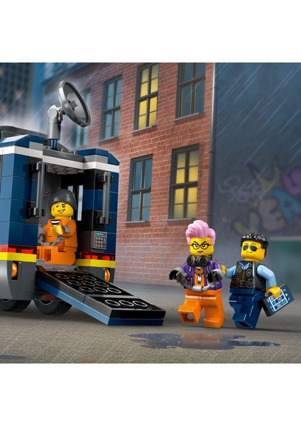 City Polis Mobil Suç Laboratuvarı Kamyonu 60418-7 Yaş ve Üstü (674 Parça)