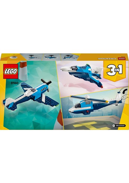 Creator 3’ü 1 Arada Uçak: Yarış Uçağı 31160-7 Yaş ve Üzeri (178 Parça)