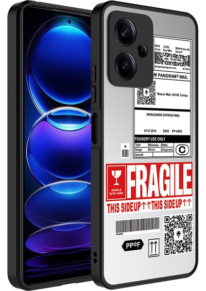 Xiaomi Redmi Note 12 5g Kılıf Aynalı Desenli Kamera Korumalı Parlak Tstk Mirror Kapak-Fragile