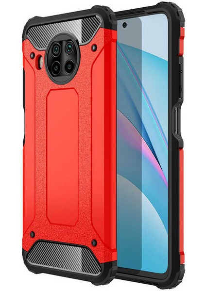 Xiaomi Redmi Note 9 Pro 5g Kılıf Tstk Crash Silikon Kapak-Kırmızı