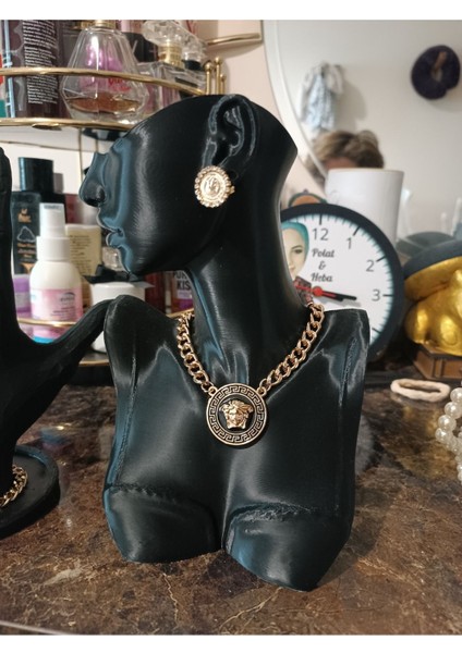 Şık 21cm Siyah Takı ve Mücevher Organizeri, 2'li, Plastik, Kullanışlı ve Modern Tasarım modelleri