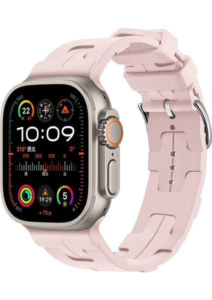 Watch Ultra 49MM Krd-92 Uyumlu Kordon Tstk - Pembe Açık