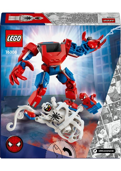 Marvel Örümcek Adam Robotu, Anti Venom’a Karşı 76308-6 Yaş ve Üzeri (107 Parça)