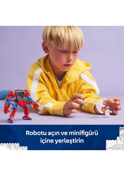 Marvel Örümcek Adam Robotu, Anti Venom’a Karşı 76308-6 Yaş ve Üzeri (107 Parça)