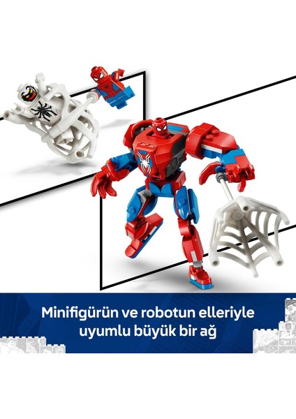 Marvel Örümcek Adam Robotu, Anti Venom’a Karşı 76308-6 Yaş ve Üzeri (107 Parça)