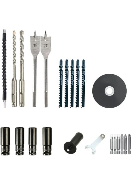 7'li Profesyonel Usta Seti Matkap-Kırıcı-Taşlama-Somun Sökme-Dekupaj-Daire Testere Le fiyatları
