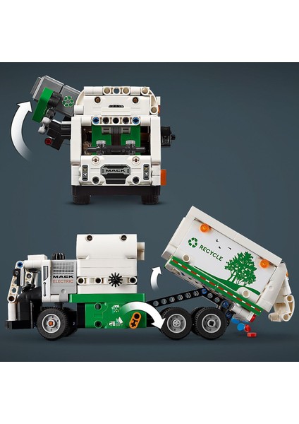 Technic Mack Lr Electric Çöp Kamyonu 42167-8 Yaş ve Üzeri (503 Parça)