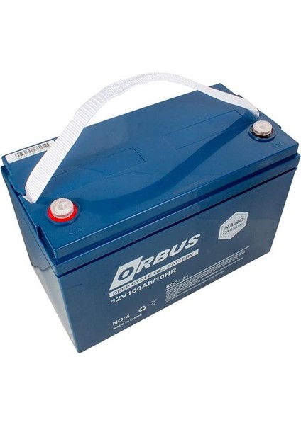 Orbus 12 Volt 100 Amper Karbon Jel Tip Akü (330X173X212 Mm) fiyatları