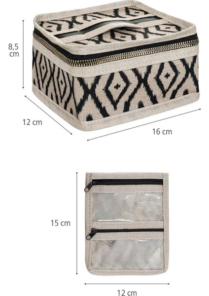 Bej Renkli Çok Fonksiyonlu Takı ve Makyaj Organizeri, Pratik ve Şık Tasarım indirimleri