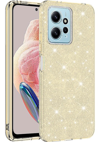 Xiaomi Redmi Note 12 4g Kılıf Tstk Shining Silikon-Gold