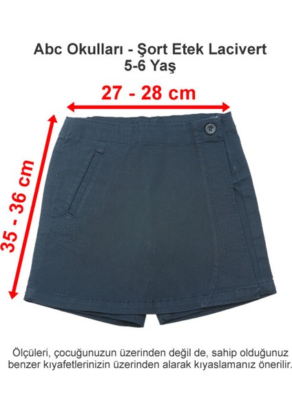 Şort Etek Lacivert 5-6 Yaş