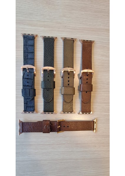 42-44-45-46-49 mm Rose Kasa Uyumlu Premium Elyapımı (Hand Made) Çift Kat Gerçek Deri Kordon