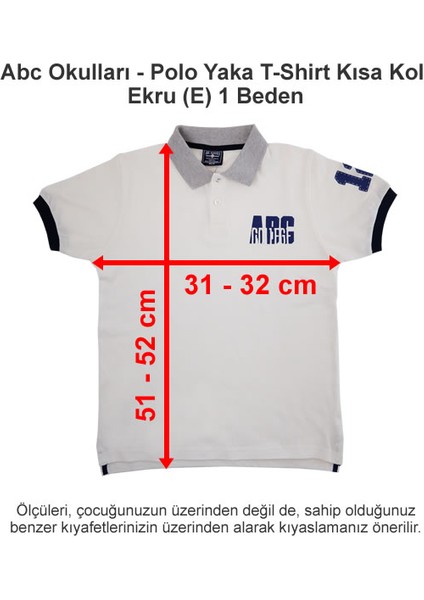 Polo Yaka T-Shirt Kısa Kol Ekru (E) 1 Beden