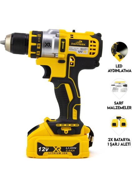 10MM DW3P Çelik Mandren Vidalama