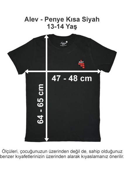Penye Kısa Siyah 13-14 Yaş