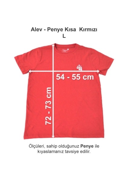 Penye Kısa Kırmızı L