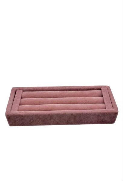 Yerli Ufacık Kadife Sosisli Pembe Yüzük Standı (AydınDecor)