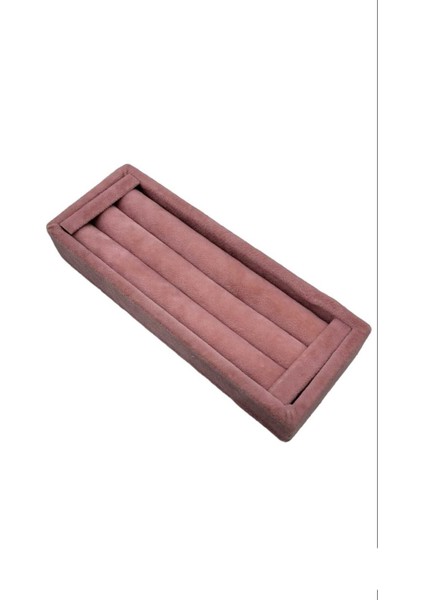 Yerli Ufacık Kadife Sosisli Pembe Yüzük Standı (AydınDecor)