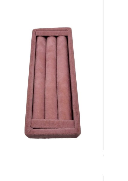 Yerli Ufacık Kadife Sosisli Pembe Yüzük Standı (AydınDecor)