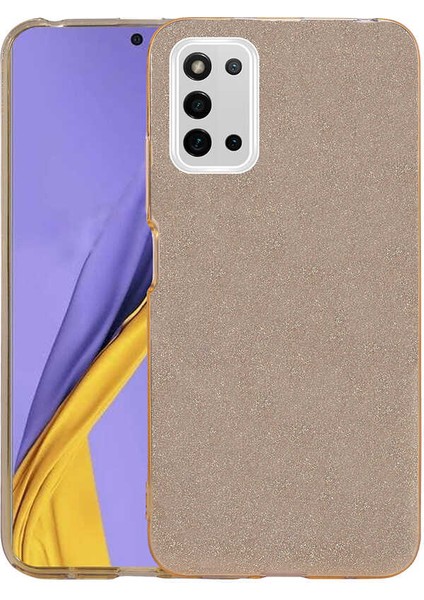 Galaxy A03S Kılıf Tstk Shining Silikon-Gold