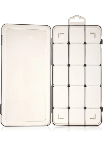 2'li 15 Bölmeli Siyah Takı Kutusu, Ayarlanabilir ve Şeffaf Tasarım fırsatları