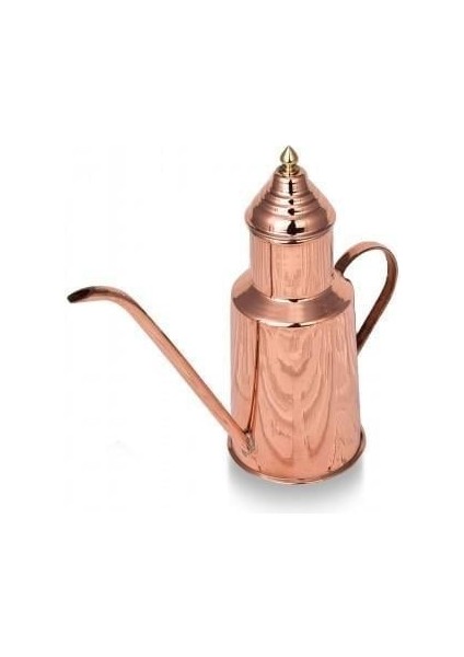 Gemlik Yağdanlık Düz Kırmızı Bakır Yağdanlık 500 ml