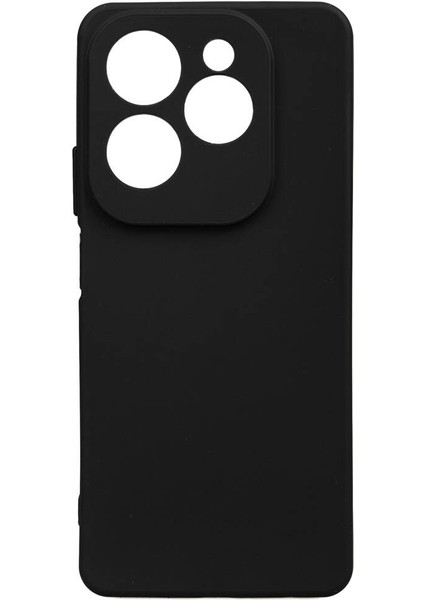 Infinix Hot 40 Pro Kılıf Tstk Biye Silikon-Siyah