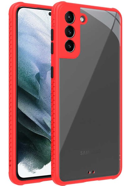 Galaxy S21 Plus Kılıf ​​tstk Kaff Kapak-Kırmızı