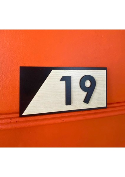 Dekoratif Ahşap Kapı Numaralığı, Daire Numarası, Otel Numarası ,oda Numarası-2 modelleri