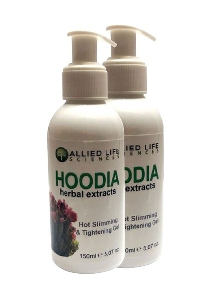 Allied Life Sciences Hoodia Herbal Extracts Hot Slimming & Tightening 150 ml x 2 Adet