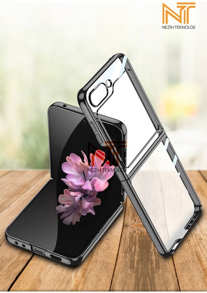 Samsung Galaxy Z Flip 6 / Z Flip 7 FE Uyumlu Full Camlı 360 Koruyucu Kapak Kılıf