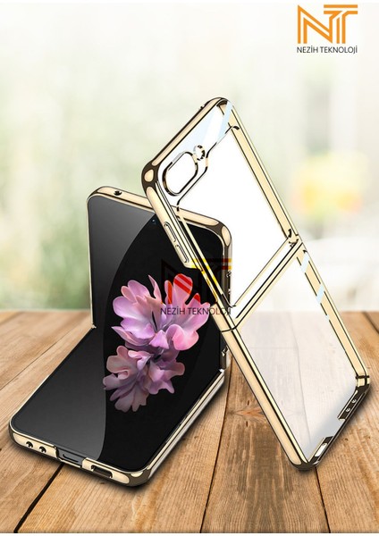 Samsung Galaxy Z Flip 6 / Z Flip 7 FE Uyumlu Full Camlı 360 Koruyucu Kapak Kılıf