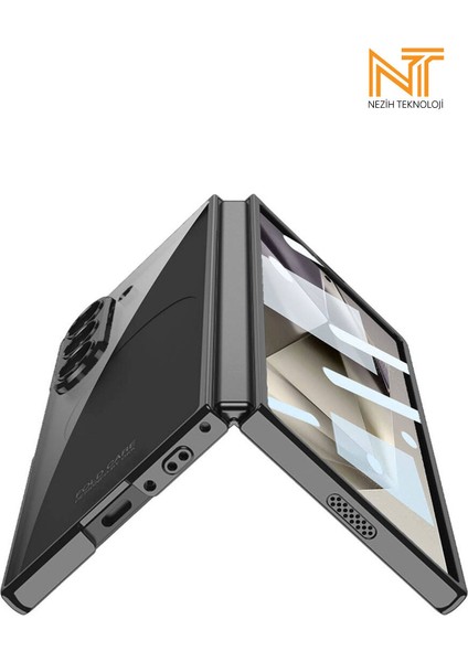 Samsung Galaxy Z Fold 6 Uyumlu Full Camlı 360 Koruyucu Kapak Kılıf