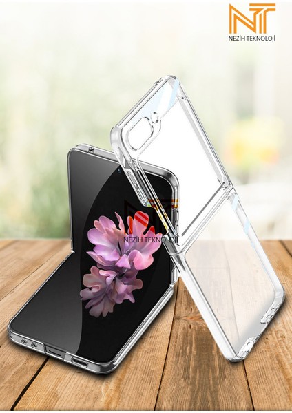 Samsung Galaxy Z Flip 6 / Z Flip 7 FE Uyumlu Full Camlı 360 Koruyucu Kapak Kılıf