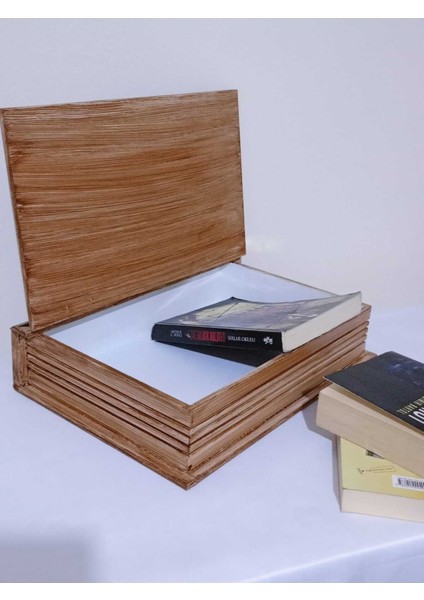 Renkli ahşap dekoratif kutu, takı ve aksesuarlar için şık 35x24x8,5 cm indirimleri