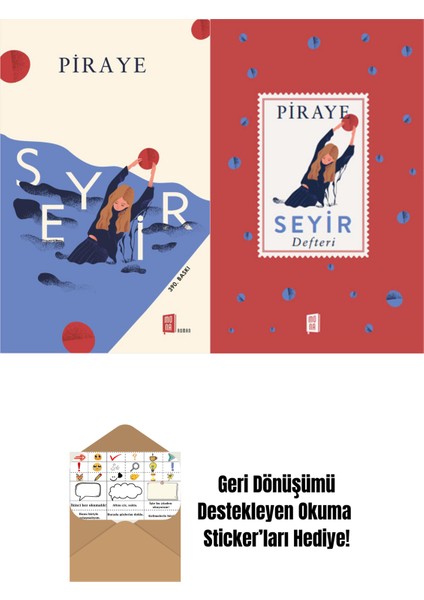 Piraye / Seyir ve Seyir Defteri 2 Kitap Set (Ciltli) + Okuma Sticker'ları