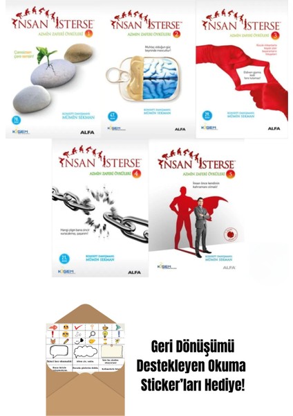 Insan Isterse Azmin Zaferi Öyküleri - 5 Kitap Set - Mümin Sekman