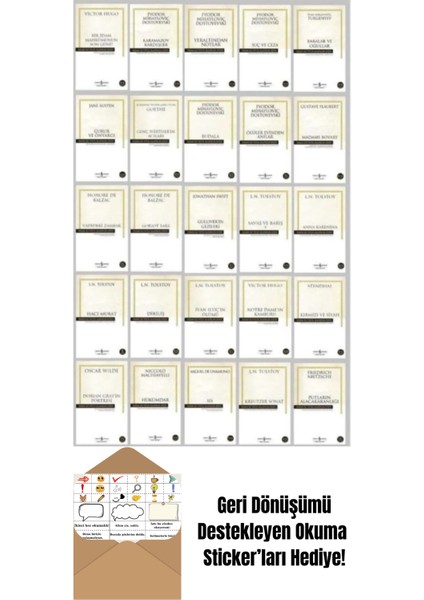 Hasan Ali Yücel Klasikleri 25 Kitap Ful Set + Okuma Sticker'ları