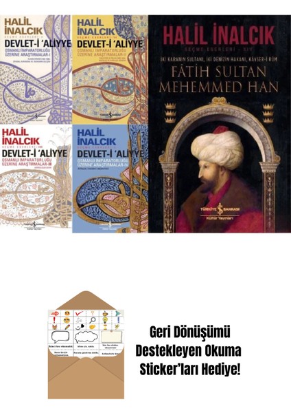 Halil Inalcık 5 Kitap Set + Okuma Sticker'ları