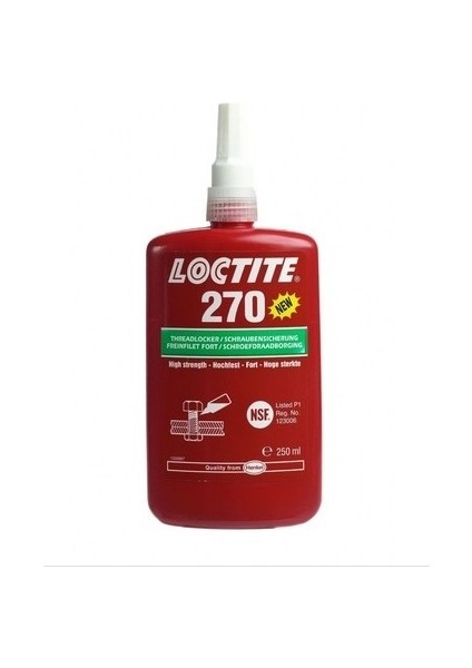 270 Vida Cıvata Sabitleyici Yüksek Mukavemetli 250 Gr/ml