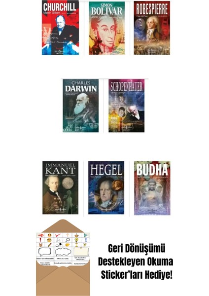 8 Kitap Biyografi Seti + Okuma Sticker'ları