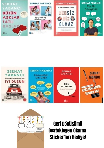 Serhat Yabancı 8 Kitap Set + Okuma Sticker'ları