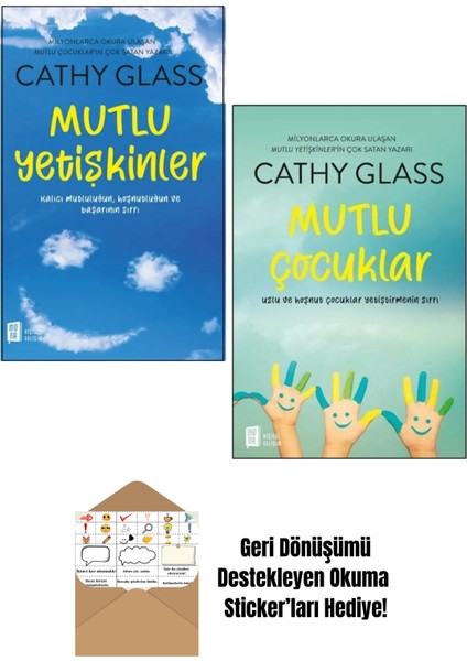 Mutlu Yetişkinler + Mutlu Çocuklar + Okuma Sticker'ları