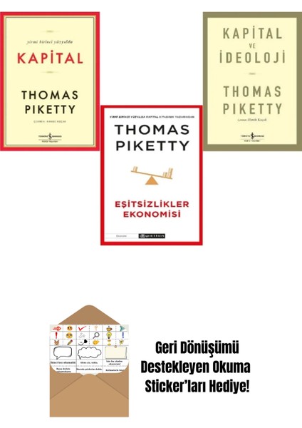Thomas Piketty 3 Kitap Set + Okuma Sticker'ları