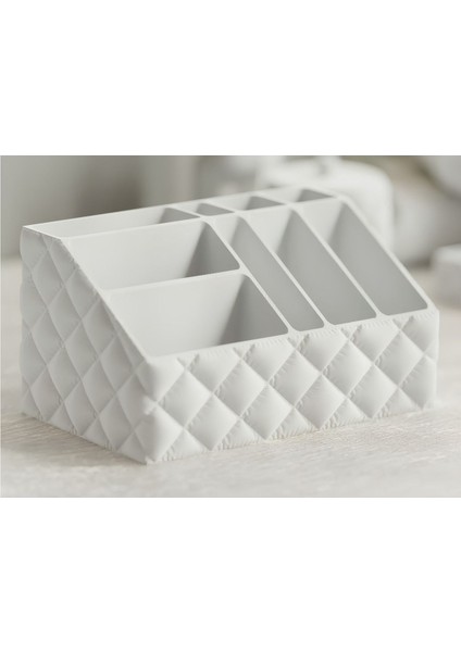 Beyaz şık dekoratif makyaj ve takı düzenleyici, pratik saklama çözümü fırsatları