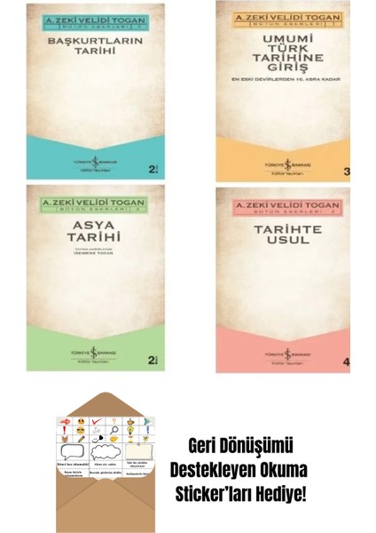 Umumi Türk Tarihine Giriş 4 Kitap Set + Okuma Sticker'ları