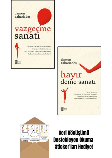 Damon Zahariades 2 Kitap Set + Okuma Sticker'ları