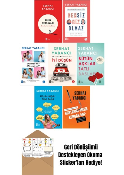 Serhat Yabancı 7 Kitap Set + Okuma Sticker'ları